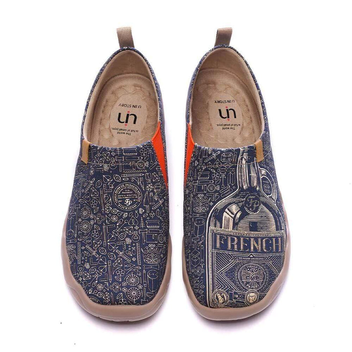 UIN Footwear Men Wine Not?-US Local Delivery Canvas loafers