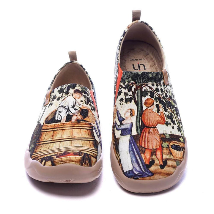 UIN Footwear Women Art Du Vin-US Local Delivery Canvas loafers
