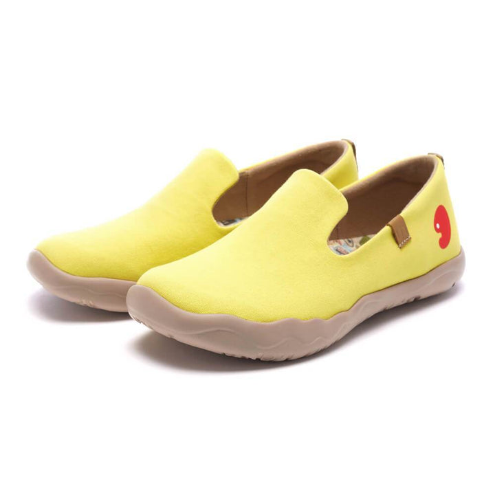 UIN Footwear Women Barcelona Canvas Yellow Canvas loafers