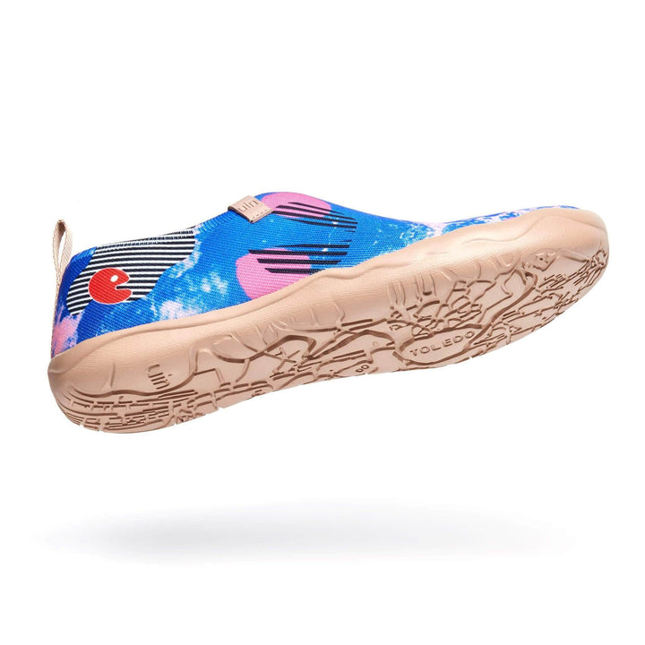UIN Footwear Women Barcode World Canvas loafers