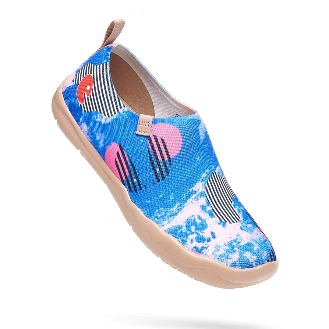 UIN Footwear Women Barcode World Canvas loafers