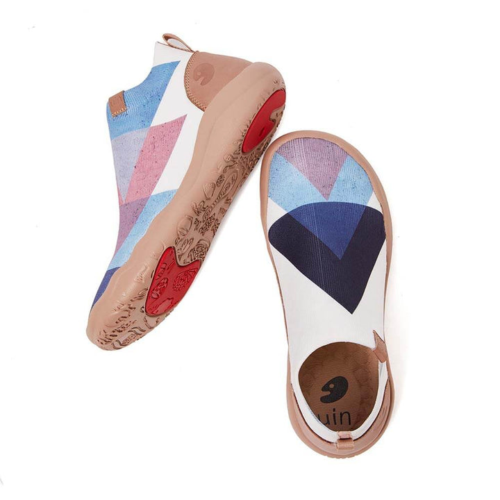 UIN Footwear Women Bare Triangle-US Local Delivery Canvas loafers