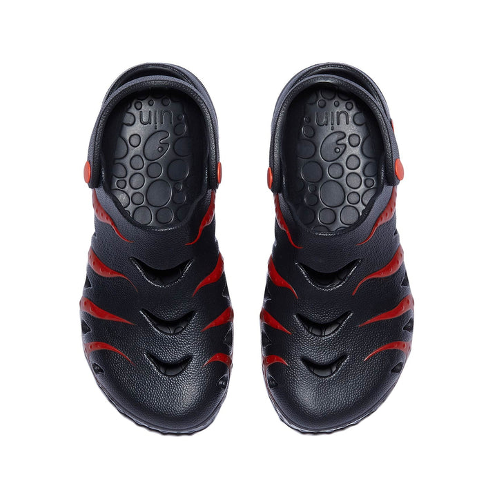 UIN Footwear Women Black & Red Octopus I Women Canvas loafers