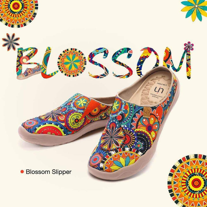 UIN Footwear Women Blossom Slipper-US Local Delivery Canvas loafers