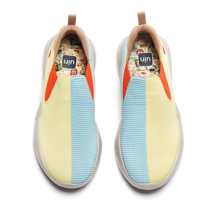 UIN Footwear Women Blue & Yellow Mijas II Canvas loafers