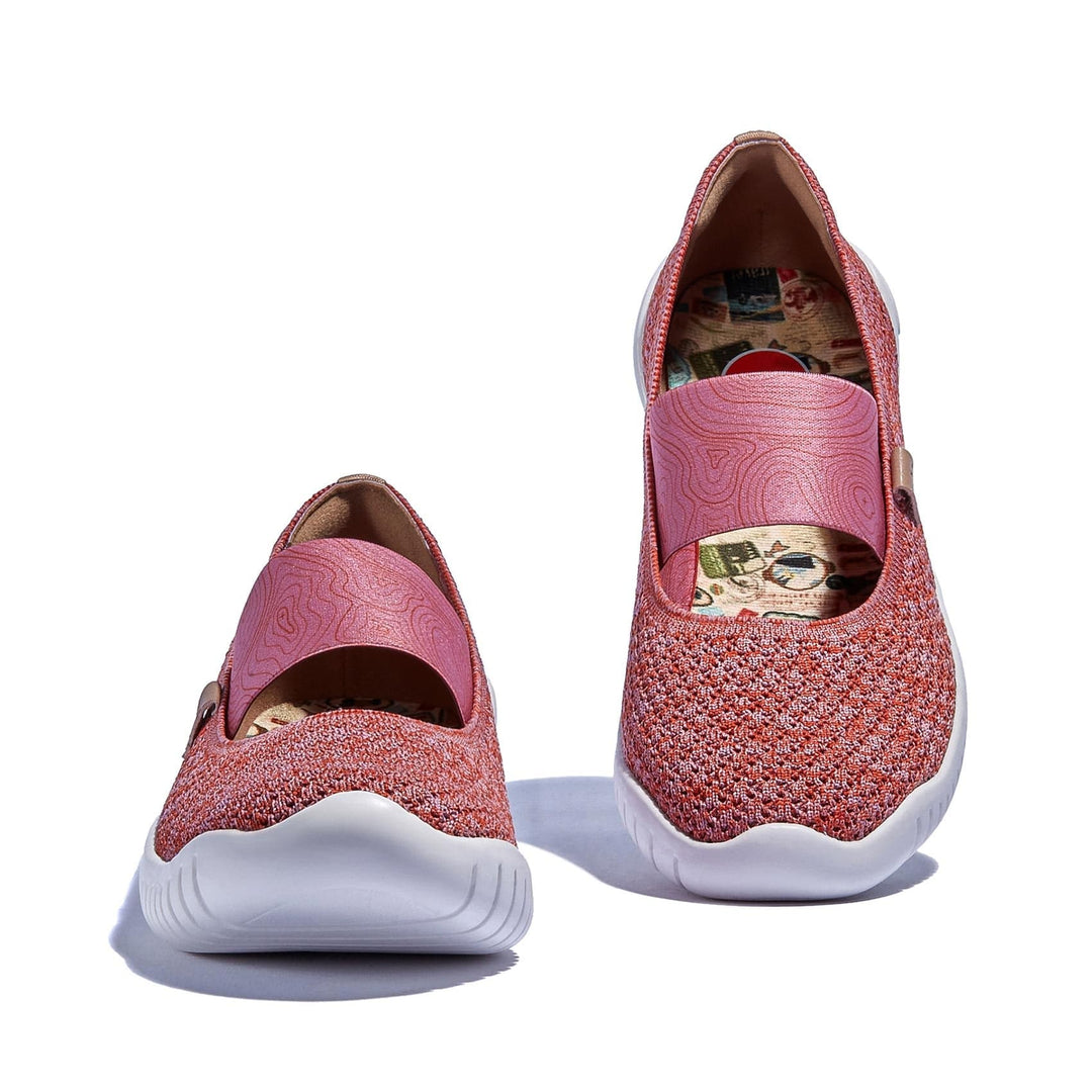 UIN Footwear Women Brick Pink Menorca VI Women Canvas loafers