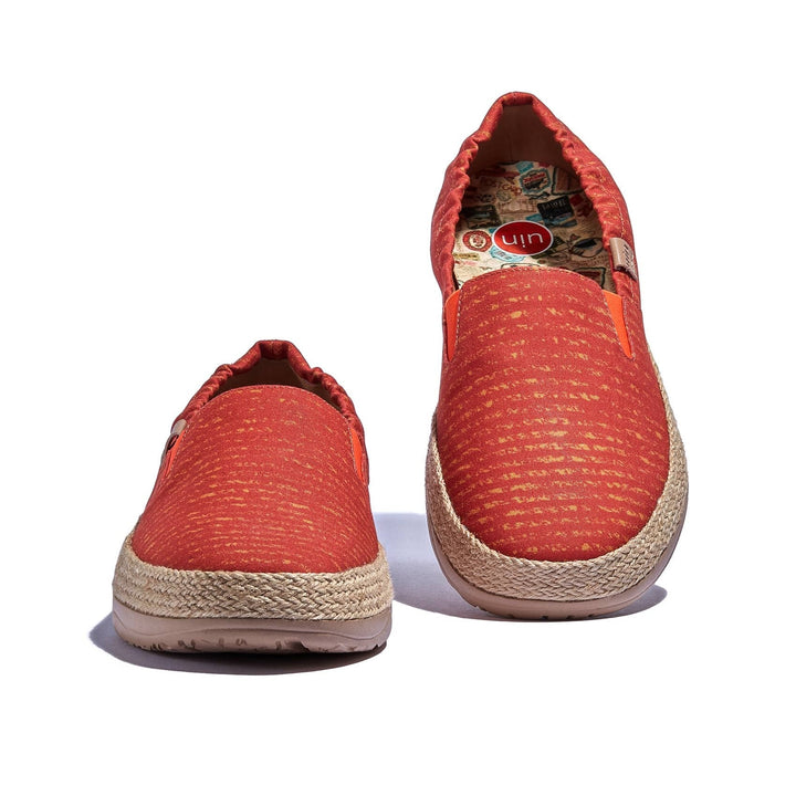 UIN Footwear Women Burnt Ochre Marbella VI Women Canvas loafers