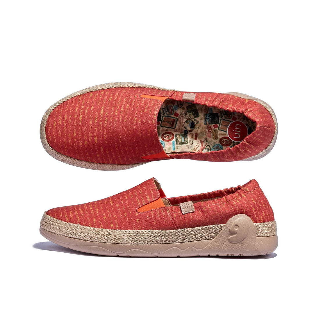 UIN Footwear Women Burnt Ochre Marbella VI Women Canvas loafers