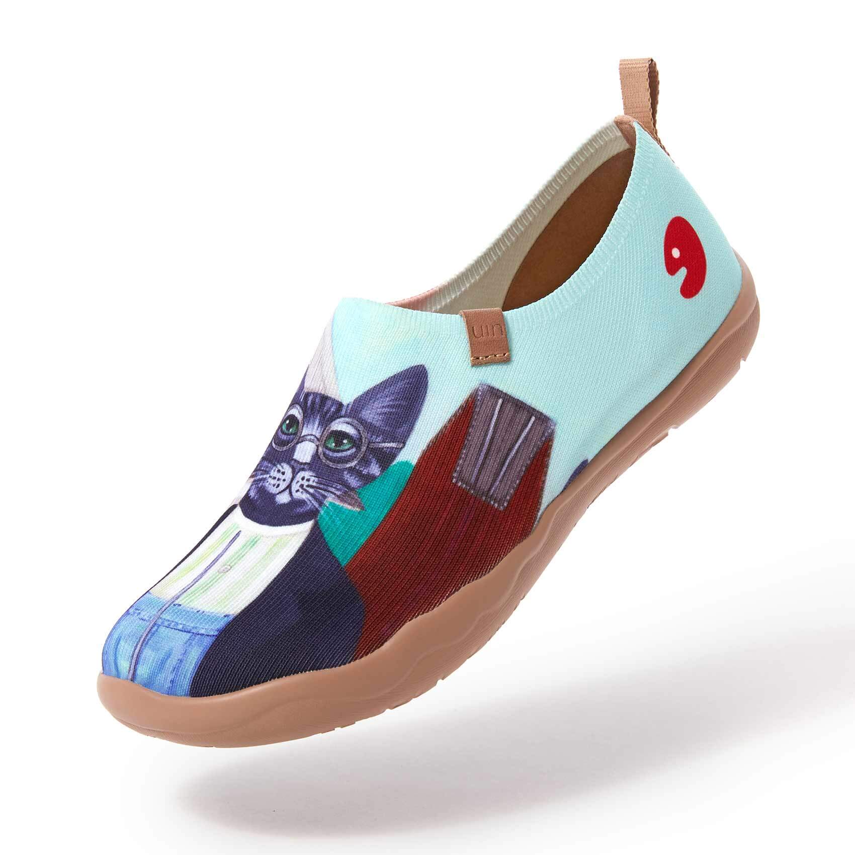 UIN Footwear Women Cat Couple Women-US Local Delivery Canvas loafers