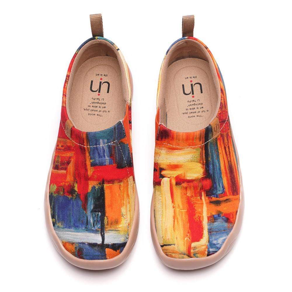 UIN Footwear Women COLOR BRUSH Canvas loafers