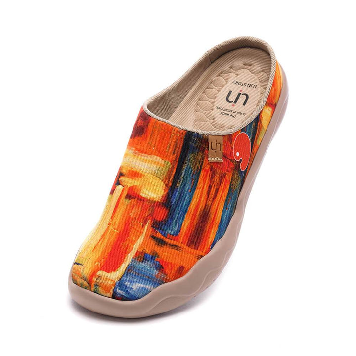UIN Footwear Women Color Zone Slipper-US Local Delivery Canvas loafers