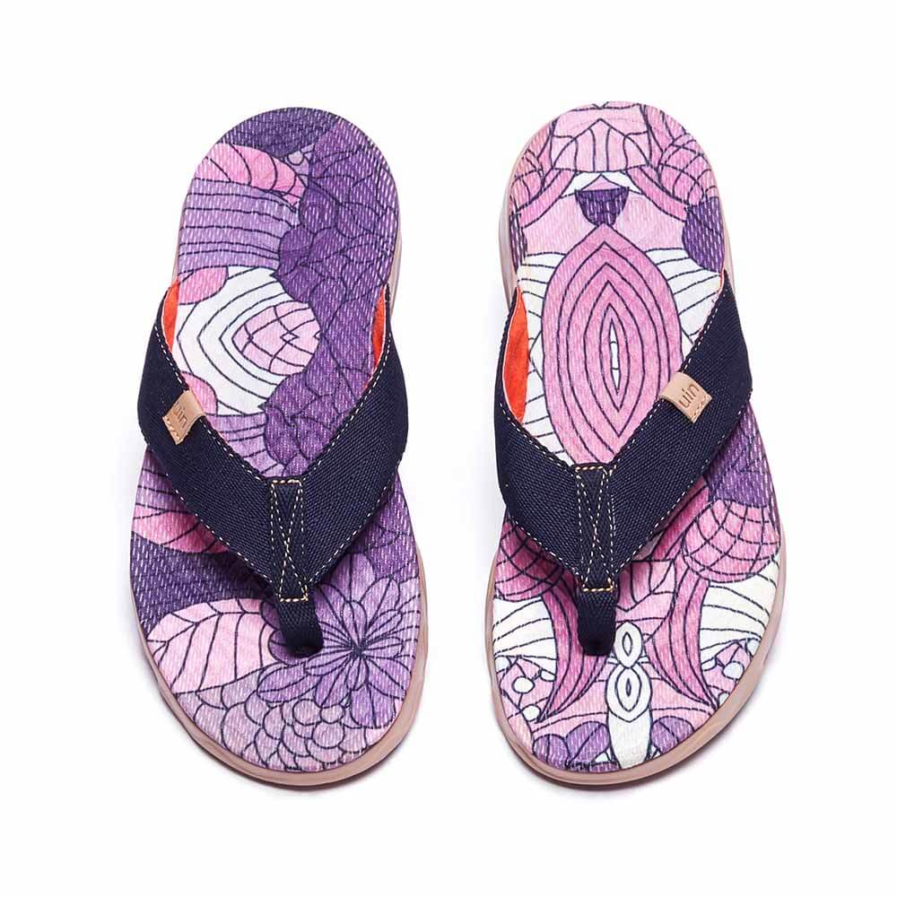 UIN Footwear Women Cornflower Women Majorca Flip Flops-US Local Delivery Canvas loafers