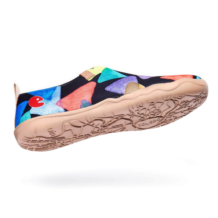 UIN Footwear Women Cubic Sugar Canvas loafers