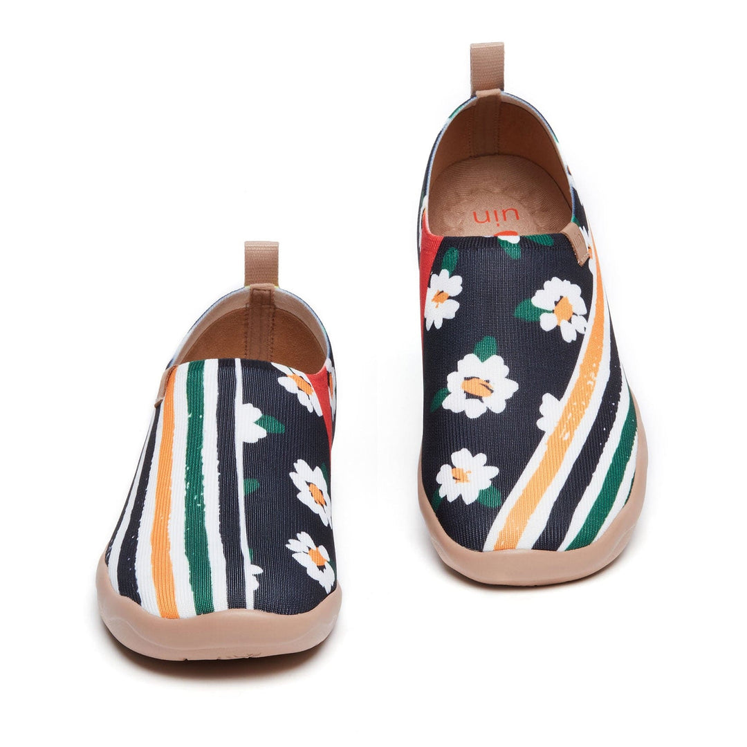 UIN Footwear Women Daisy Stripes Toledo I Women Canvas loafers