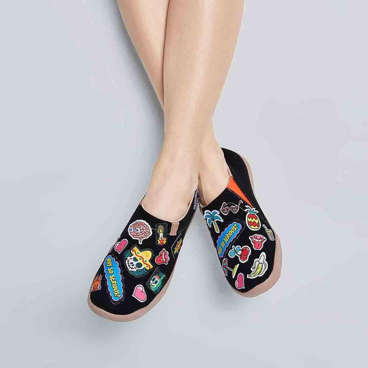 UIN Footwear Women DIY UIN With Themes Women Canvas loafers