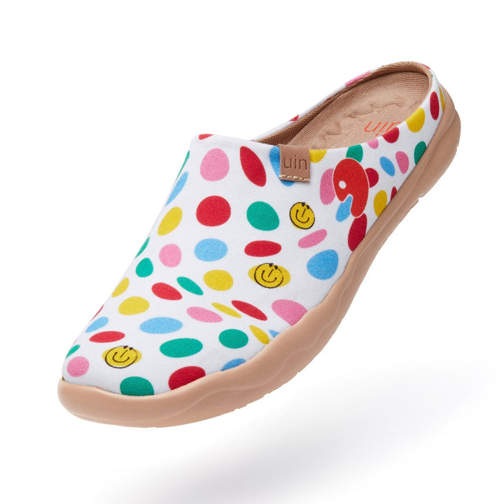 UIN Footwear Women Dotted Joy 2 Malaga Slipper Women Canvas loafers