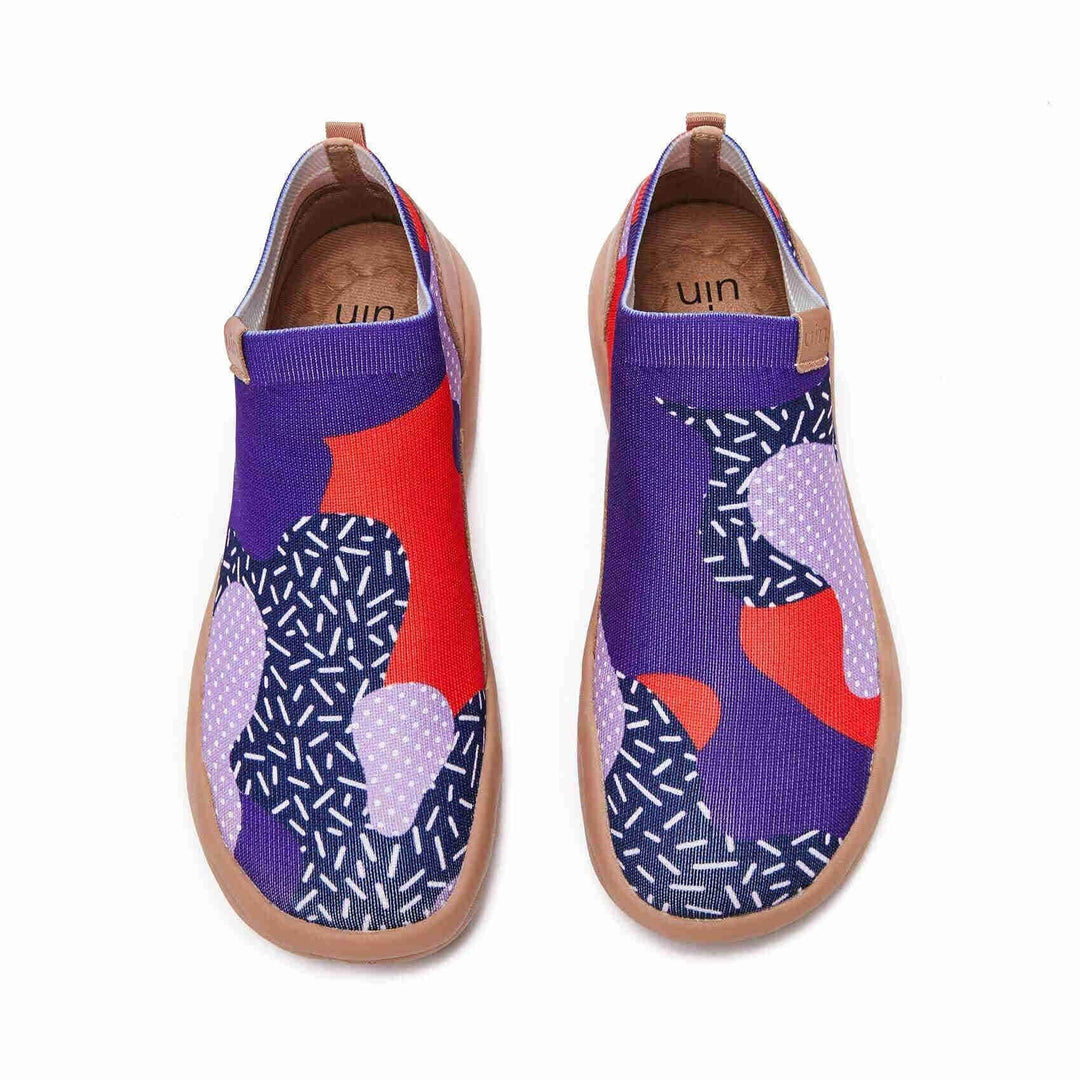 UIN Footwear Women Endless Purple Pursuit-US Local Delivery Canvas loafers