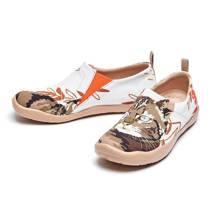 UIN Footwear Women Fluffy Kitty-US Local Delivery Canvas loafers