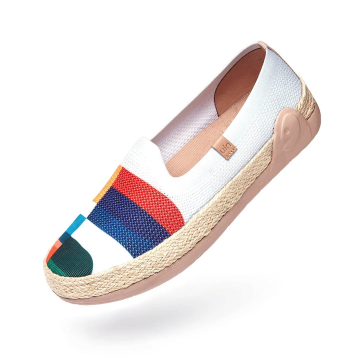 UIN Footwear Women Hold that Color Marbella-US Local Delivery Canvas loafers