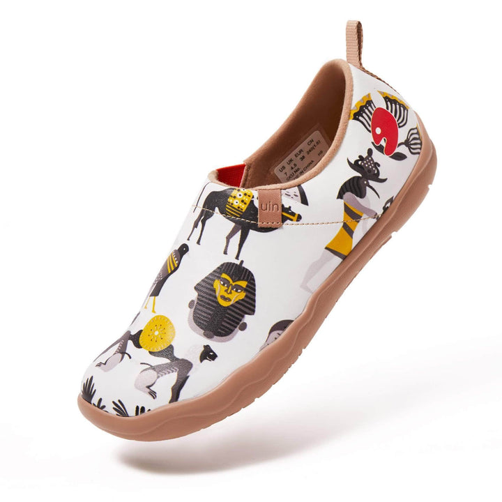 UIN Footwear Women Impressions of Egypt Canvas loafers