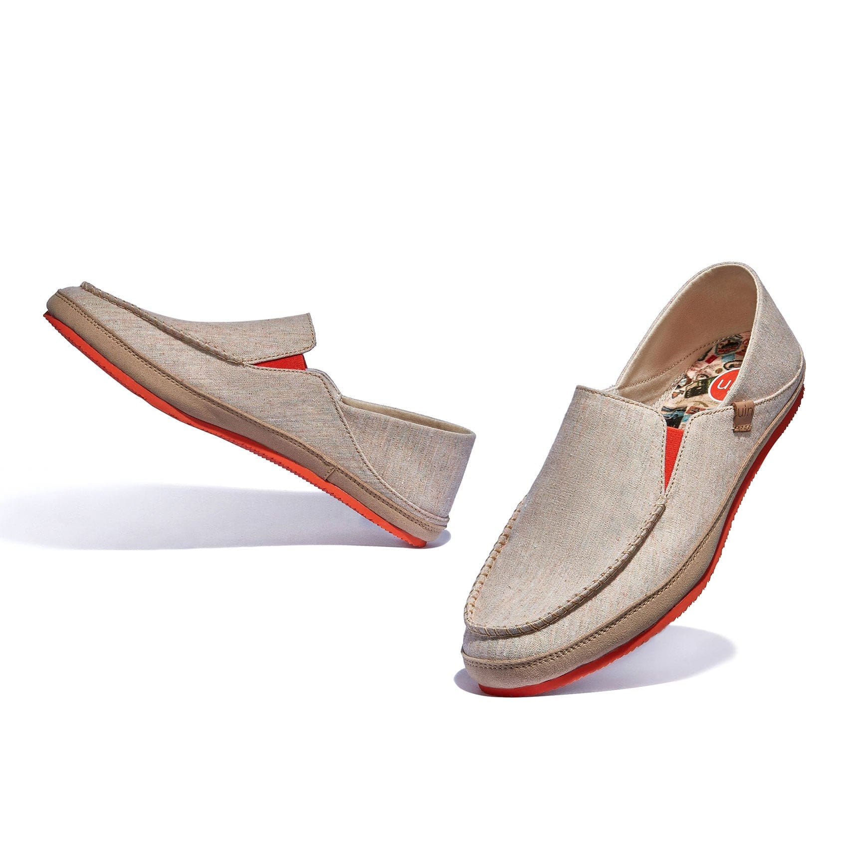 UIN Women's Art Painted Loafers Slip On Casual Travel Shoes Lightweight Comfort Walking Fashion Sneaker Formentera II Khaki Brown 5.5 UIN Women's Art Painted Loafers Slip On Casual Travel Shoes Lightweight Comfort Walking Fashion Sneaker Formentera II Khaki Brown 5.5