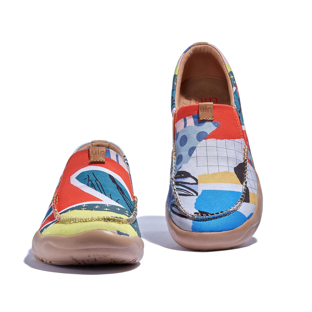 UIN Footwear Women Leaves' Languages Nerja Women Canvas loafers