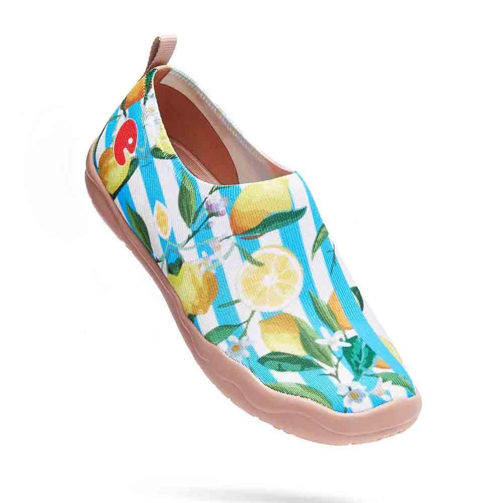 UIN Footwear Women Lemon Summer Canvas loafers