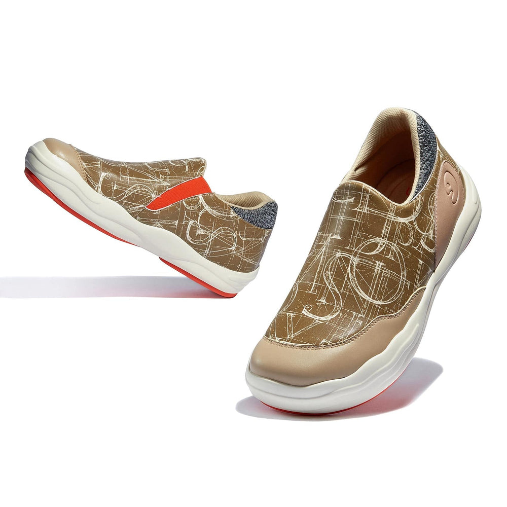 UIN Footwear Women Letter Game Andalusia II Women Canvas loafers