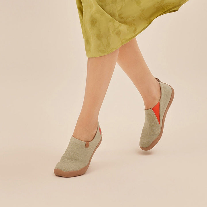 UIN Footwear Women Light Green Toledo I Women Canvas loafers