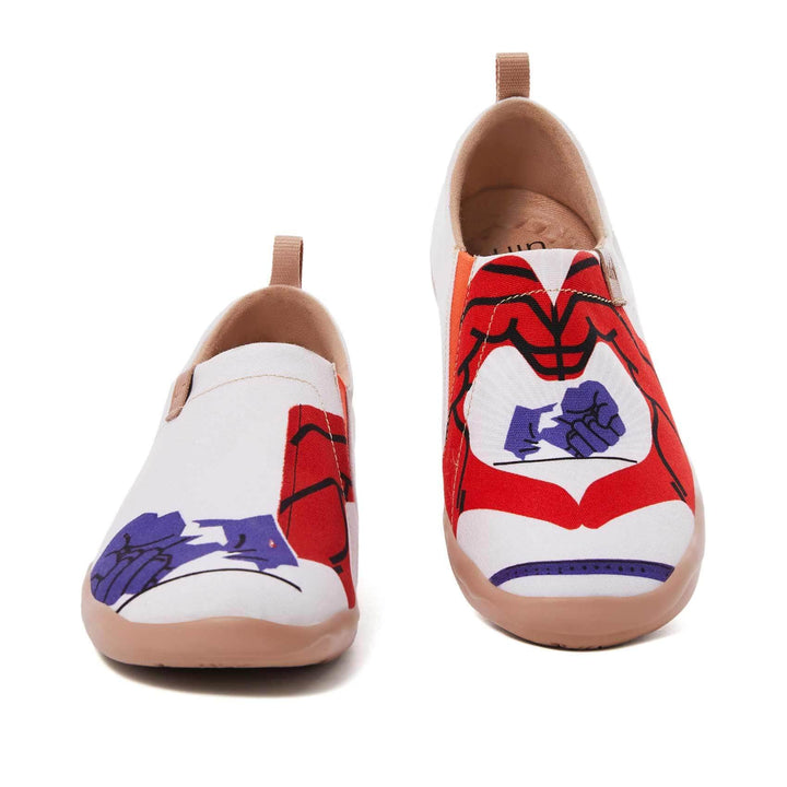 UIN Footwear Women Love Bravely Canvas loafers
