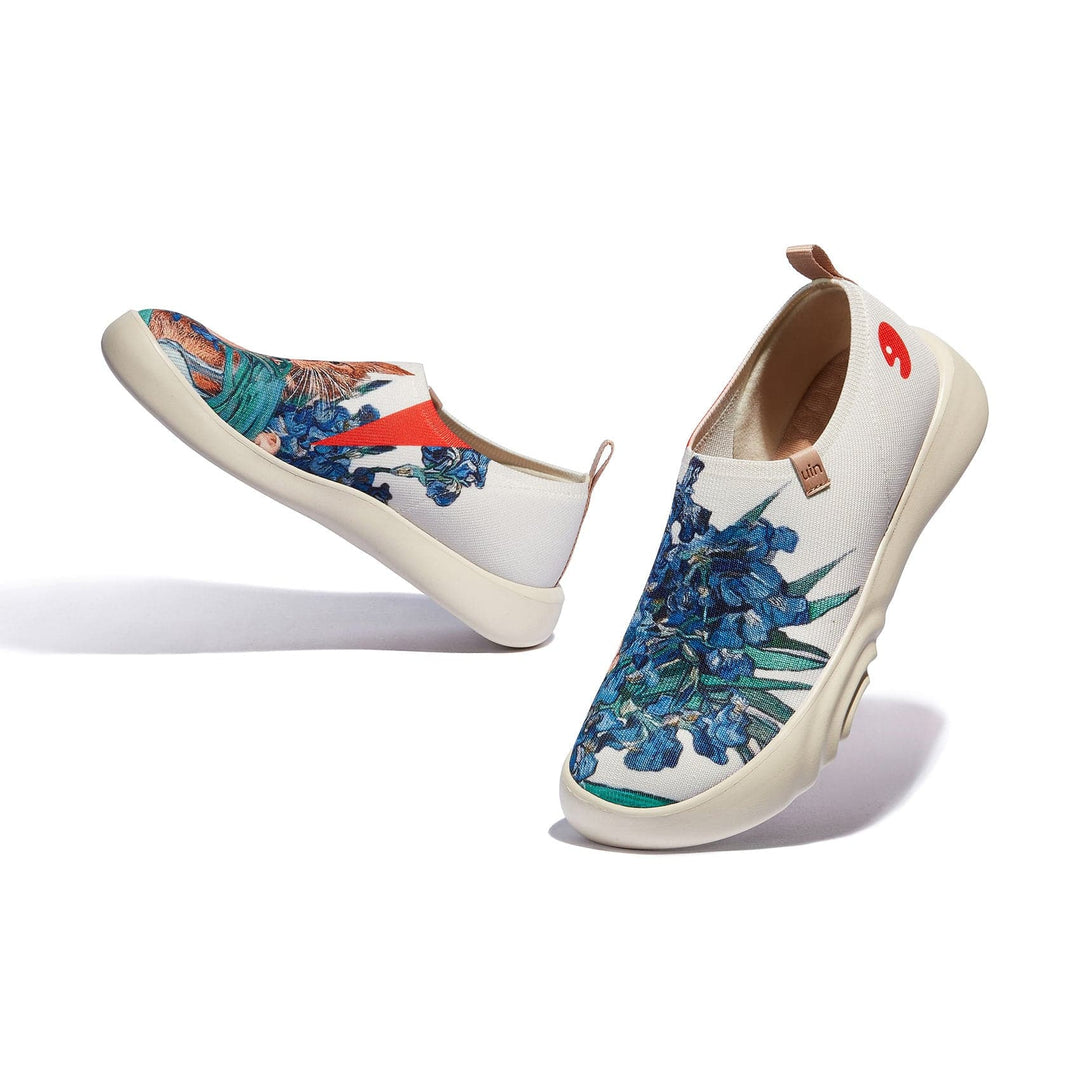 UIN Footwear Women Love Irises' Smell 3 Toledo XV Women Canvas loafers