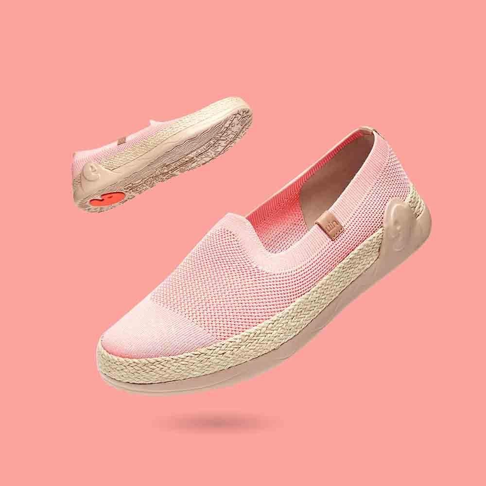UIN Footwear Women Marbella II Pink Canvas loafers