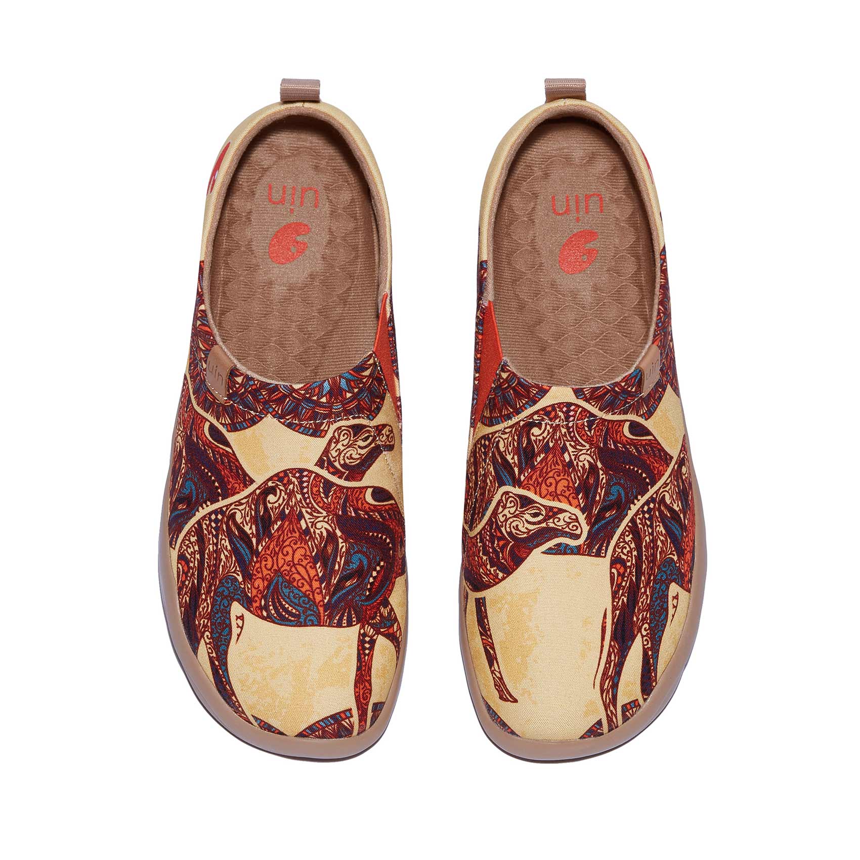 UIN Women's Art Painted Travel Shoes Slip On Casual Loafers Lightweight ...