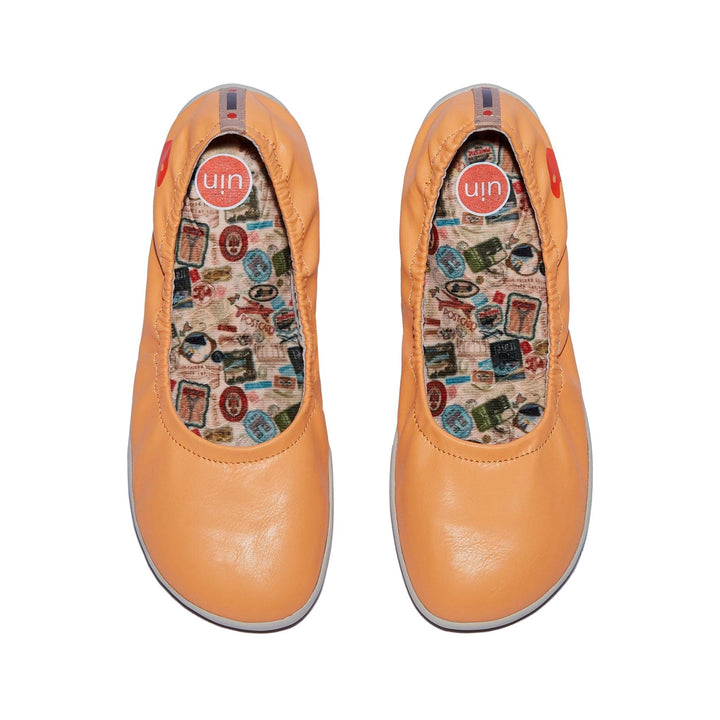 UIN Footwear Women Mock Orange Illetes IV Women Canvas loafers