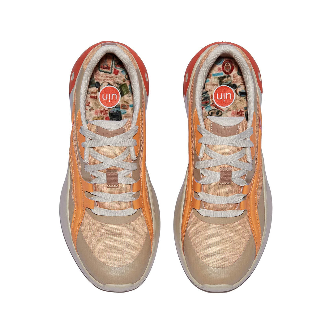 UIN Footwear Women Mock Orange Salamanca II Women Canvas loafers