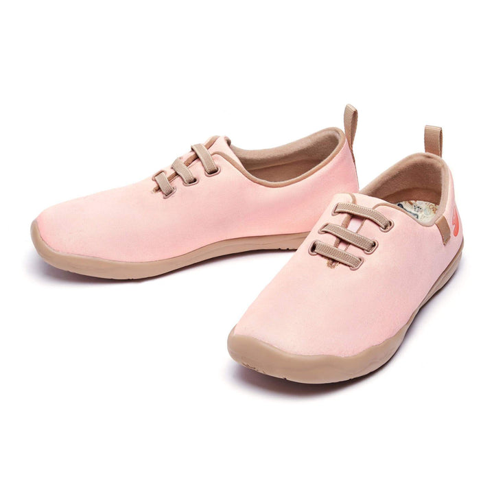 UIN Footwear Women Moguer Crystal Rose Canvas loafers