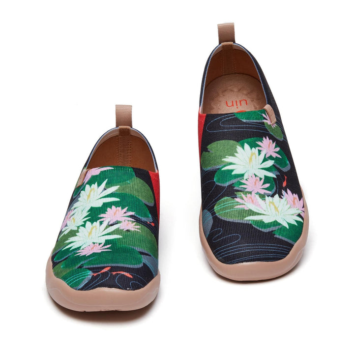 UIN Footwear Women Monet The Water-Lily Pond V2 Women-US Local Delivery Canvas loafers