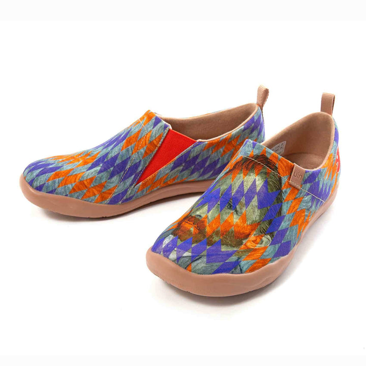 UIN Footwear Women My Van Gogh-US Local Delivery Canvas loafers