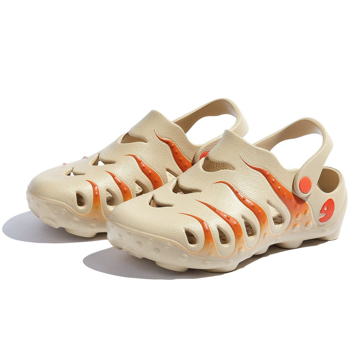 UIN Footwear Women Orange Brown Octopus I Women Canvas loafers