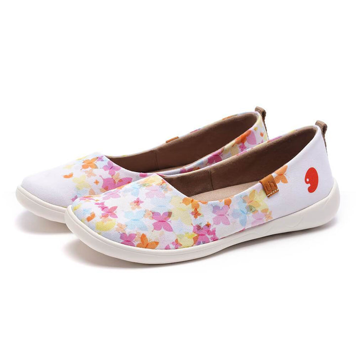 UIN Footwear Women Painted Butterflies-US Local Delivery Canvas loafers