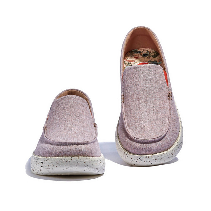 UIN Footwear Women Pale Pink Tarragona III Women Canvas loafers