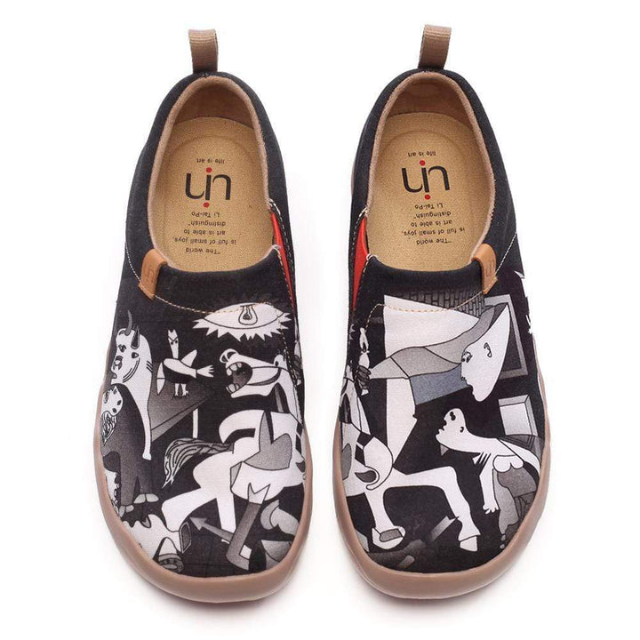 UIN Footwear Women PICASSO'S GUERNICA-US Local Delivery Canvas loafers