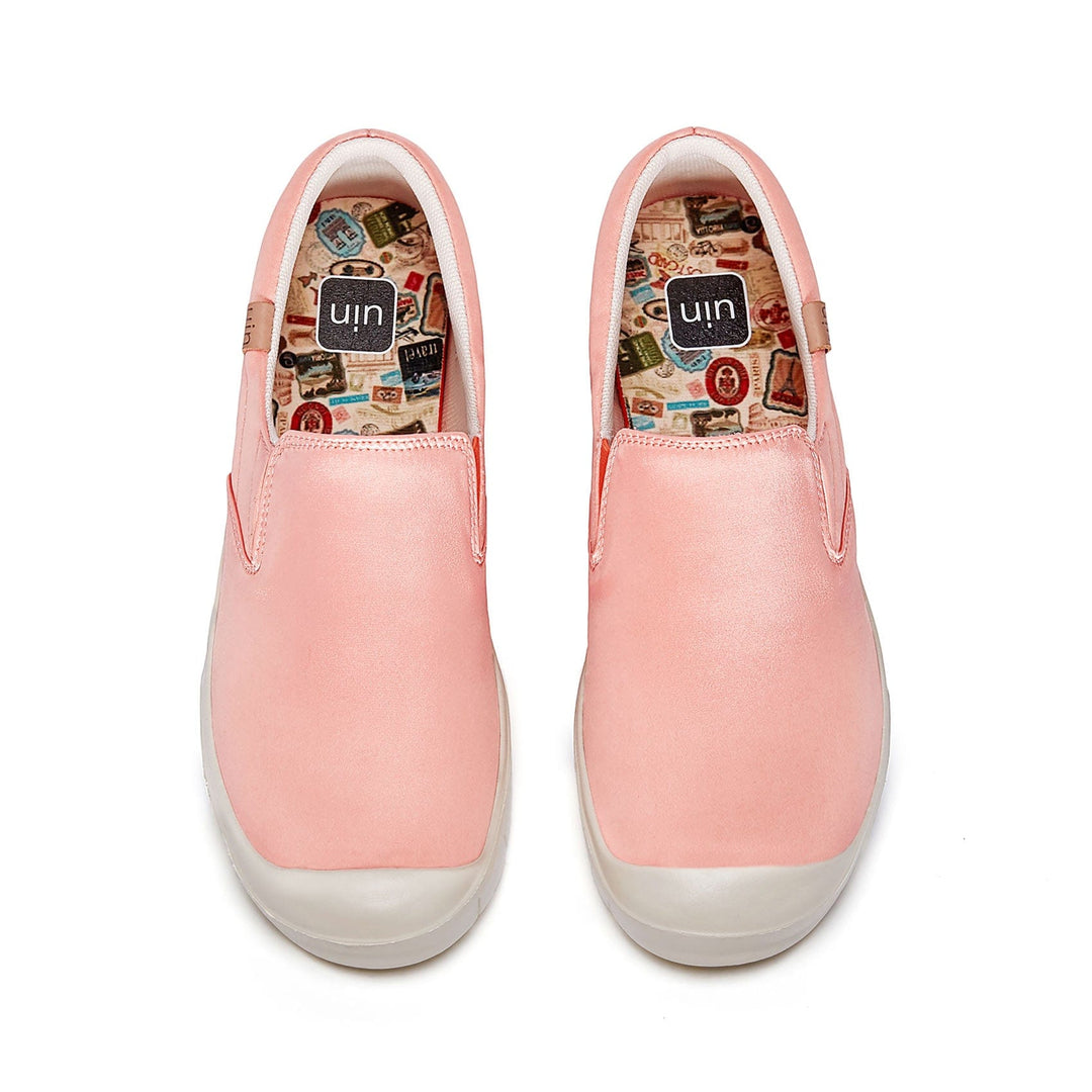 UIN Footwear Women Pink Brush Silk Cadiz I Women Canvas loafers