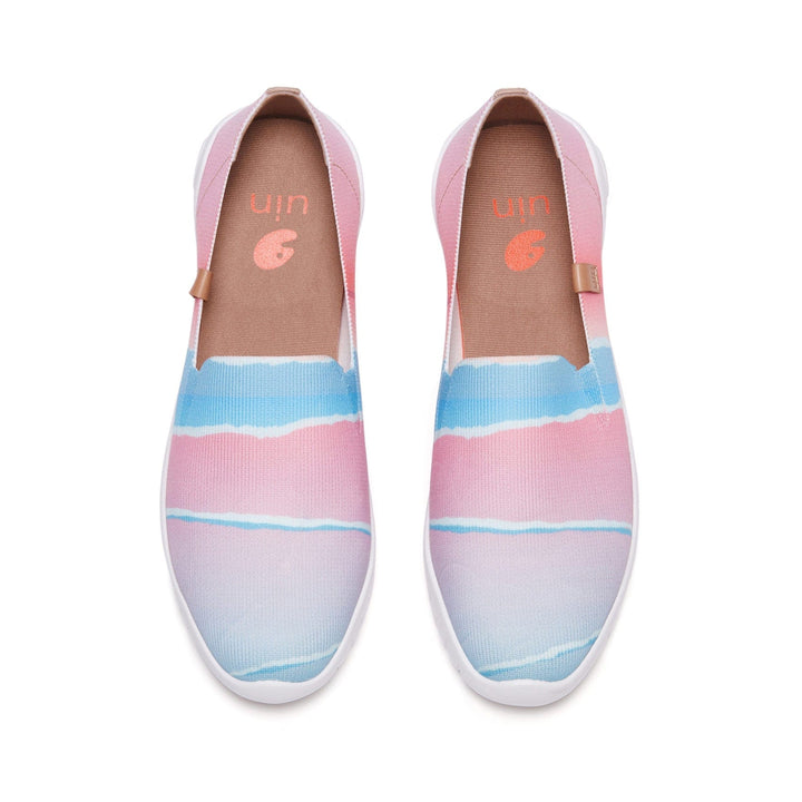 UIN Footwear Women Pink Wave Minorca II Women Canvas loafers
