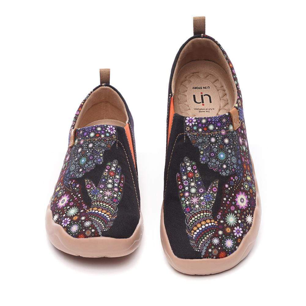 UIN Footwear Women PRAY FOR GOODNESS-US Local Delivery Canvas loafers