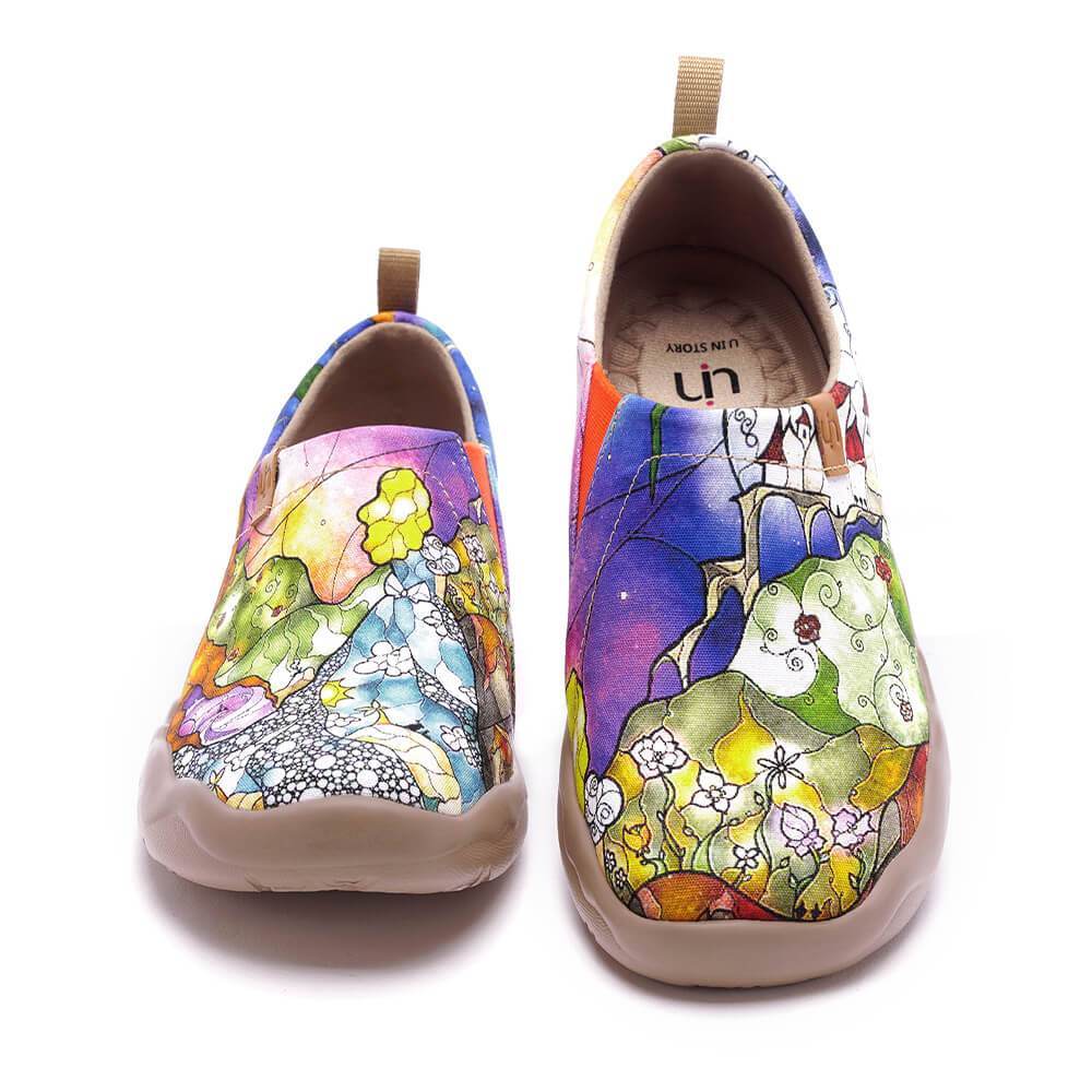 UIN Footwear Women Princess's Garden Canvas loafers
