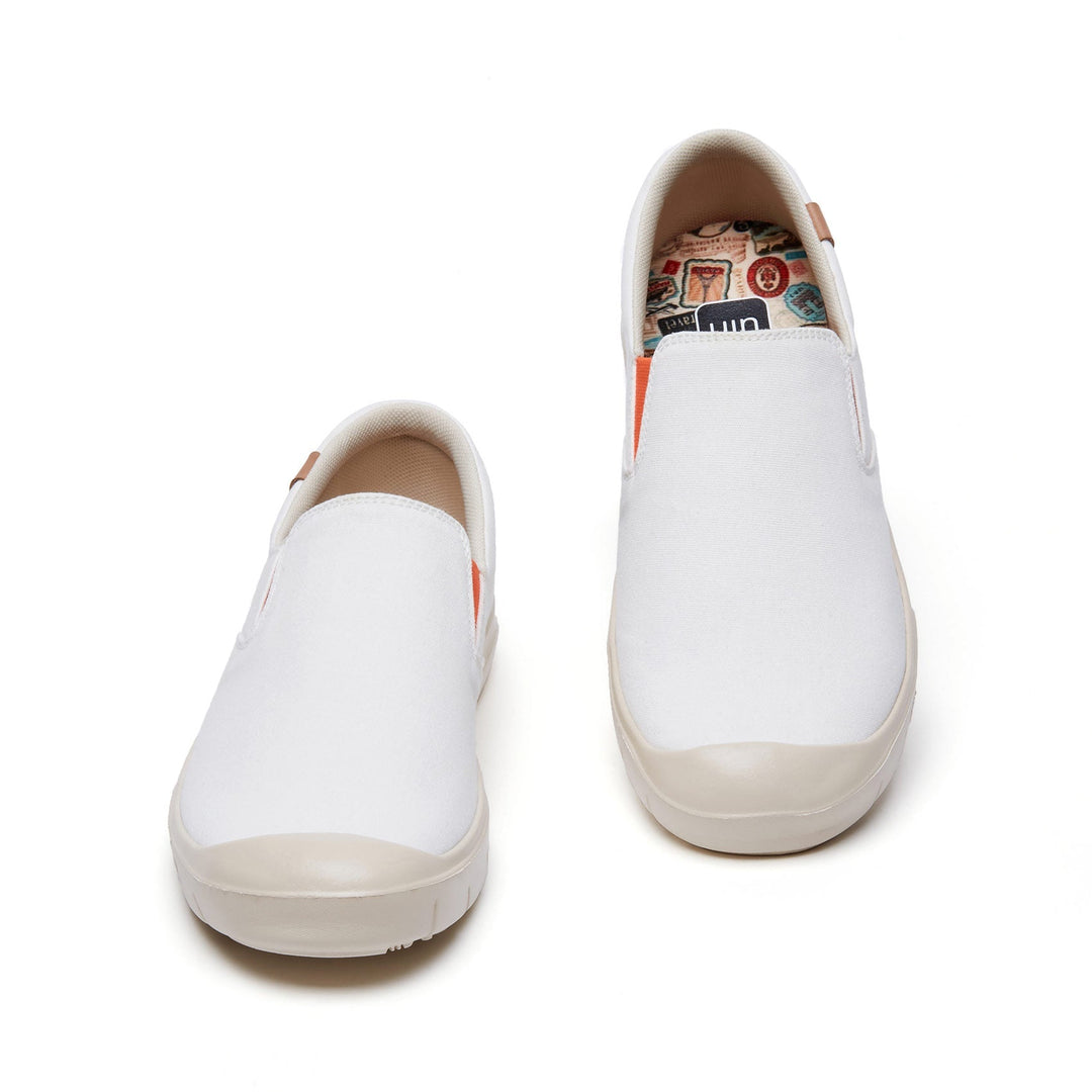 UIN Footwear Women Pure White Cardiz I Women Canvas loafers