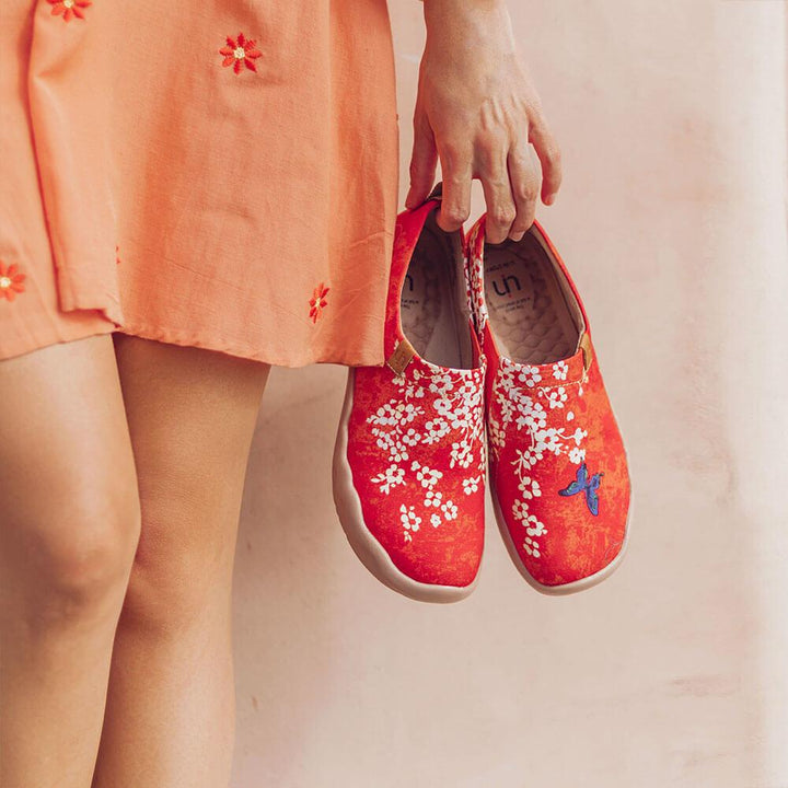 UIN Footwear Women Sakura Canvas loafers