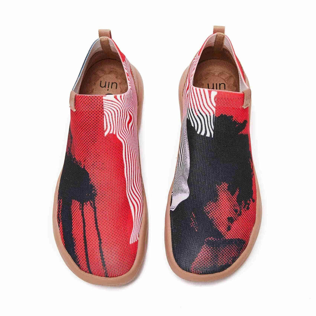 UIN Footwear Women Shine In Night Canvas loafers