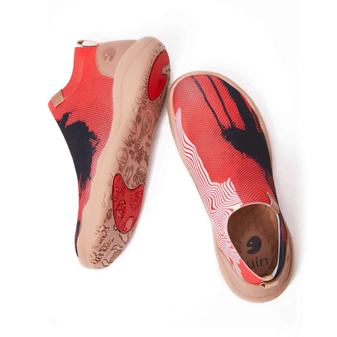 UIN Footwear Women Shine In Night Canvas loafers